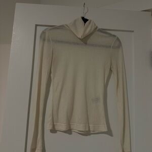 Cream Turtleneck Sweater
